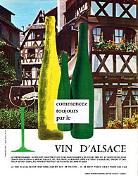 Publicit Vins Alsace 1965